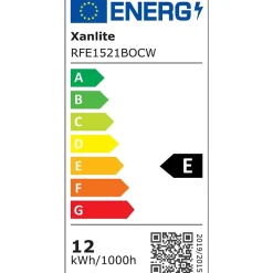 Xanlite Ampoule Décorative Led<- Ampoule à filament LED G125, culot E27, 11,8W cons. (100W eq.), lumière blanche neutre - RFE1521BOCW