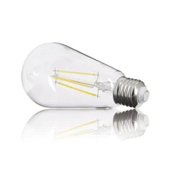 Xanlite Ampoule Décorative Led<- Ampoule à filament LED Edison, culot E27, 8W cons. (75W eq.), lumière blanc chaud - RFE1055ST