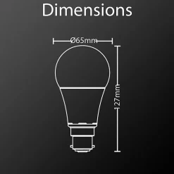 Xanlite Ampoule B22, Culot À Baïonnette|Ampoule Led Fonctionnelle<- Ampoule LED A60, culot B22, 14,2W cons. (100W eq.), lumière blanc chaud - MB1521G