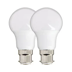 Best Xanlite - Lot de 2 Ampoules LED A60, culot B22, 9W cons. (60W eq.), lumière blanc neutre - PACK2EB806GCW