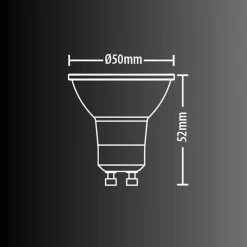Xanlite Ampoule Pour Spot|Ampoule Led Fonctionnelle<- Lot x5 Ampoules LED spot, culot GU10, conso 4,8 W, eq. 50 W, blanc neutre - PACK5RCXG50SCW