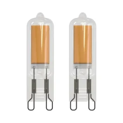 Best Xanlite - Pack de 2 ampoules RetroLED, culot G9, 3,7W cons. (400 lumens), lumière blanche chaud - PACK2ALG9400