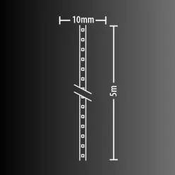 Best Xanlite - Ruban LED Extensible - 5m - Blanc chaud - LSAK5EX