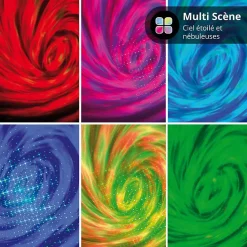 Discount Xanlite - Veilleuse Vaisseau spatial LED Spacelite, 8 modes, enceinte Bluetooth intégrée, Synchronisation sonore - SPACELITE