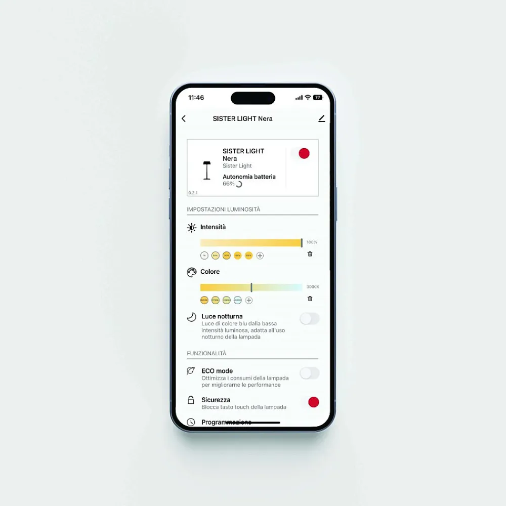 Zafferano Luminaire Et Éclairage Connectés|Luminaire Et Éclairage Connectés<SISTER LIGHT MINI Lampe de table LED intelligente Wi-fi Ivoire rechargeable et dimmable