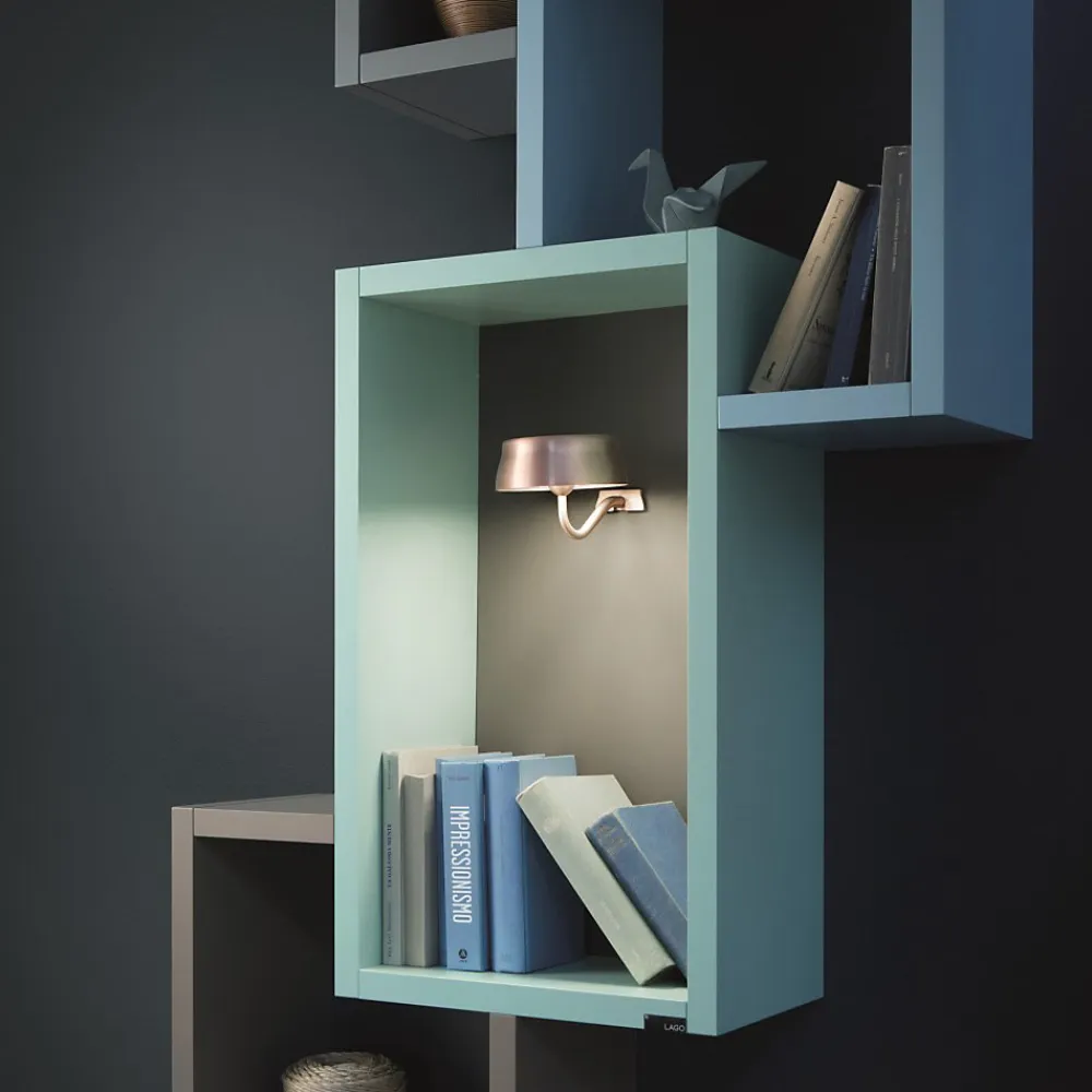 Zafferano Luminaire Et Éclairage Connectés|Luminaire Et Éclairage Connectés<SISTER LIGHT Wi-fi wall Applique intelligente Cuivre rechargeable et dimmable