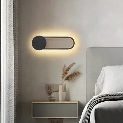 zmh Applique Murale Intérieure<Applique Murale LED Moderne - 12w, 41cm, 3000k Blanc Chaud, Doré Minimaliste