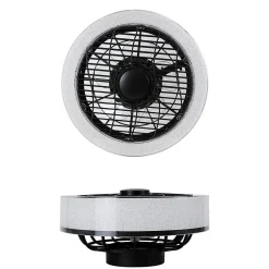 zmh Ventilateur De Plafond<Ventilateur De Plafond Noir Silencieux Avec Lumière Et Télécommande