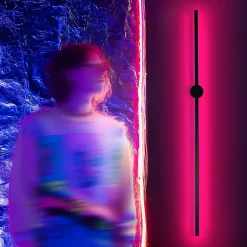 Best zmh Applique LED 100 Cm Rgb Noir Musique Design Moderne Variable