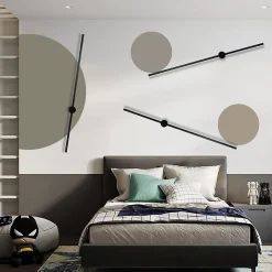 Best zmh Applique LED 100 Cm Rgb Noir Musique Design Moderne Variable