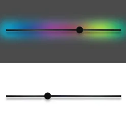 Best zmh Applique LED 100 Cm Rgb Noir Musique Design Moderne Variable