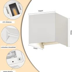 Best zmh Applique Murale LED Intérieure Lampe De Couloir Intérieure Applique Extérieure Étanche