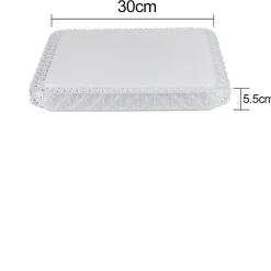 zmh Plafonnier Pour Chambre|Plafonnier Pour Cuisine<Plafonnier LED Dimmable Avec Télécommande 30cm 32w Moderne