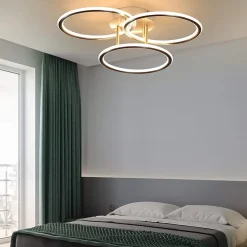 zmh Plafonnier Pour Chambre|Plafonnier Pour Cuisine<Plafonnier LED Living Room 3 Ring Design 41w Plafonnier 3000k Office Light Hotel