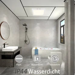 zmh Plafonnier<Plafonnier LED Moderne 23CM IP44 pour Chambre et Salon